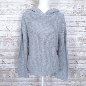 Abound Womens Hooded Sweater L Gray 498A